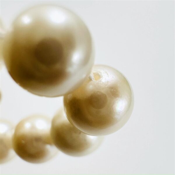 2437-Dây chuyền ngọc trai-Freshwater pearl 3 strand necklace-Như mới11