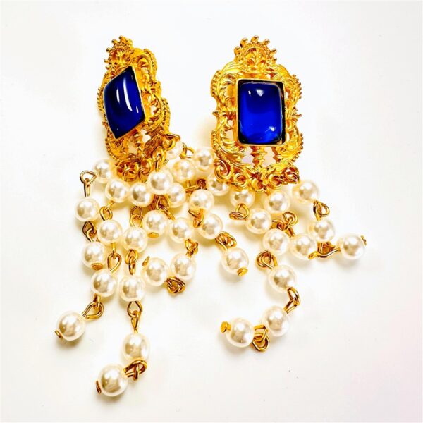 2407-Bông tai nữ-Gold tone & faux pearl earrings-Mới/chưa sử dụng3