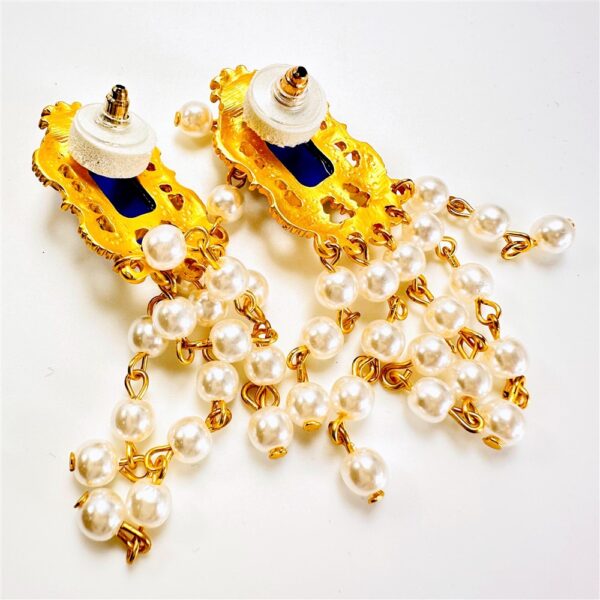 2407-Bông tai nữ-Gold tone & faux pearl earrings-Mới/chưa sử dụng4