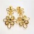 2413-Bông tai nữ-Gold color & faux gemstone earrings-Mới/chưa sử dụng3
