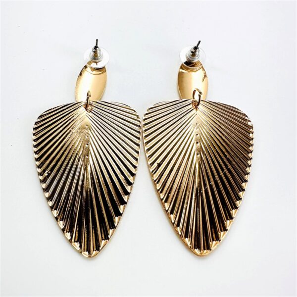 2417-Bông tai nữ-Gold color leaf earrings-Mới/chưa sử dụng3