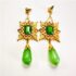 2419-Bông tai nữ-Gold color & faux gemstone earrings-Mới/chưa sử dụng2