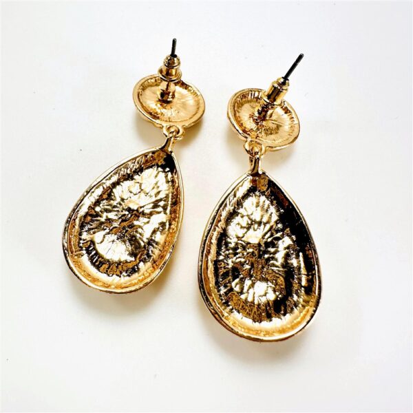 2424-Bông tai nữ-Gold color & faux pearl earrings-Mới/chưa sử dụng3