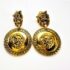 2428-Bông tai nữ-Gold color lion earrings-Mới/chưa sử dụng2