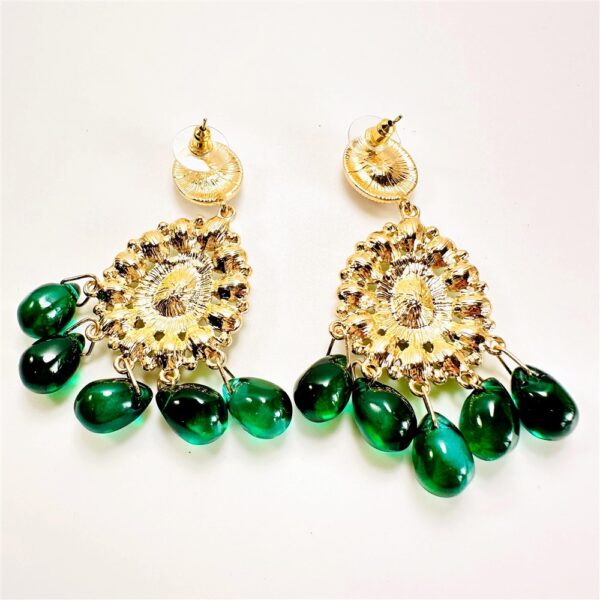 2431-Bông tai nữ-Gold color & faux gemstone earrings-Mới/chưa sử dụng3