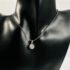 2318-Dây chuyền nữ-Cubic Zirconia gemstone 8mm silver color necklace-Như mới1