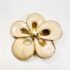 2353-Ghim cài áo-Gold color & enamel flower brooch-Đã sử dụng2