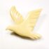 2394-Ghim cài áo-Dove carved bone brooch-Khá mới2