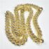 2316-Dây chuyền nữ/nam-Hiphop cuban chain gold color & crystals necklace-Như mới4