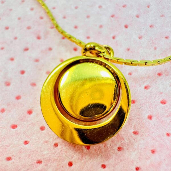 2325-Dây chuyền nữ-Gold color & flower necklace-Như mới4