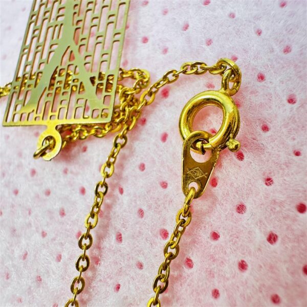 2328-Dây chuyền nữ-Y letter gold color necklace-Khá mới6
