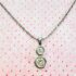 2321-Dây chuyền nữ-Cubic Zirconia gemstone & silver color necklace-Như mới2