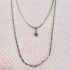 2314-Dây chuyền nữ-Silver color 2 strand necklace-Như mới1