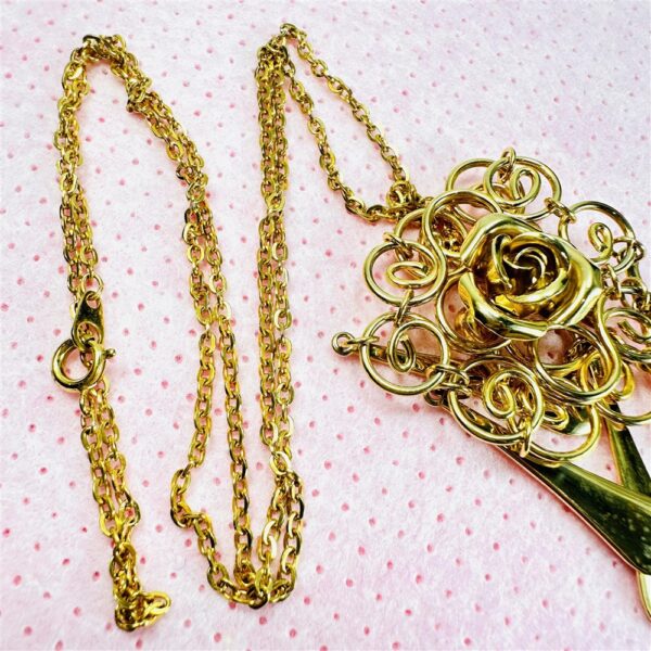 2312-Dây chuyền nữ-KIWA gold color necklace-Khá mới8