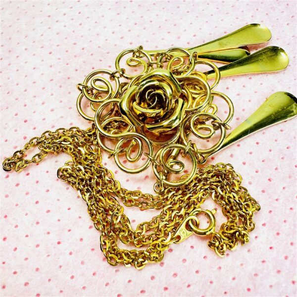 2312-Dây chuyền nữ-KIWA gold color necklace-Khá mới10