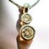 2321-Dây chuyền nữ-Cubic Zirconia gemstone & silver color necklace-Như mới0