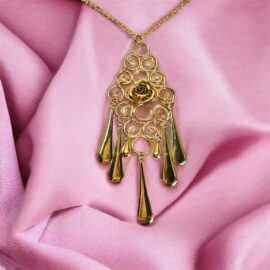 2312-Dây chuyền nữ-KIWA gold color necklace-Khá mới