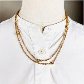 2311-Dây chuyền nữ-D’ORLAN gold color & crystal necklace-Như mới