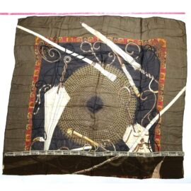 1297-Khăn lụa vuông-FERRE Couture silk scarf (~100cm x 100cm)