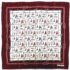 4911-Khăn tay lụa-CELINE boat silk handkerchief (~43cm x 43cm)-Khá mới0