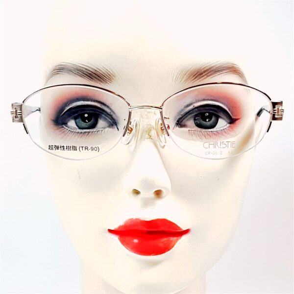 5945-Gọng kính nữ-Mới/Chưa sử dụng-CHRISTIE CR 3012 halfrim eyeglasses frame19