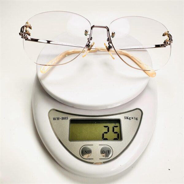 5983-Gọng kính nữ-Như mới-A.TESTONI 0.1Ct Sapphire T8725 rim less eyeglasses frame19