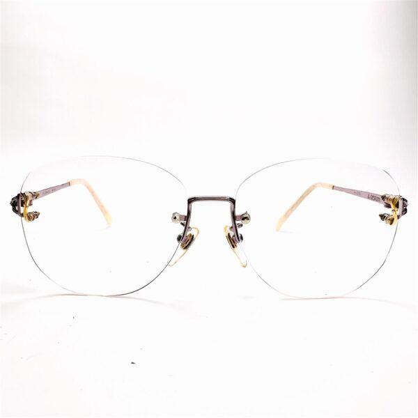 5983-Gọng kính nữ-Như mới-A.TESTONI 0.1Ct Sapphire T8725 rim less eyeglasses frame2