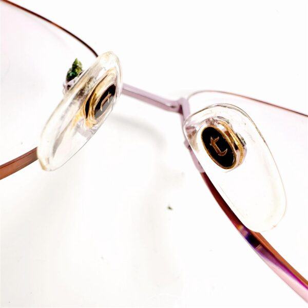 5983-Gọng kính nữ-Như mới-A.TESTONI 0.1Ct Sapphire T8725 rim less eyeglasses frame5