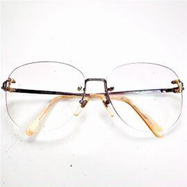 5983-Gọng kính nữ-Như mới-A.TESTONI 0.1Ct Sapphire T8725 rim less eyeglasses frame