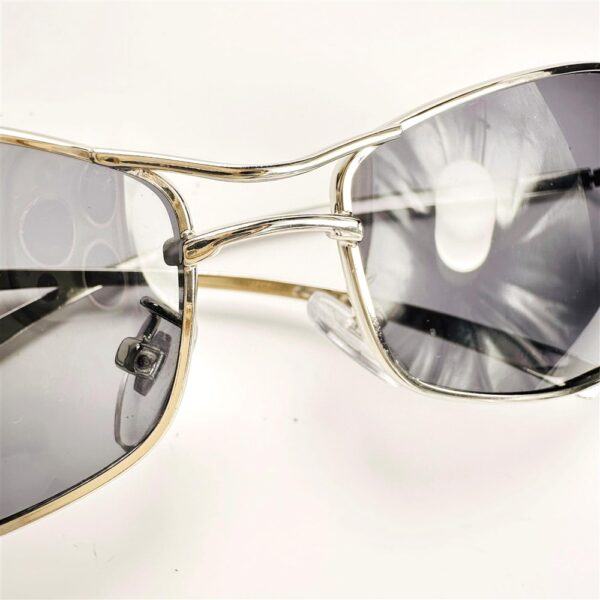 5970-Kính mát nam/nữ-Gần như mới-Silver color & black glass sunglasses7