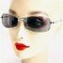 5970-Kính mát nam/nữ-Gần như mới-Silver color & black glass sunglasses16