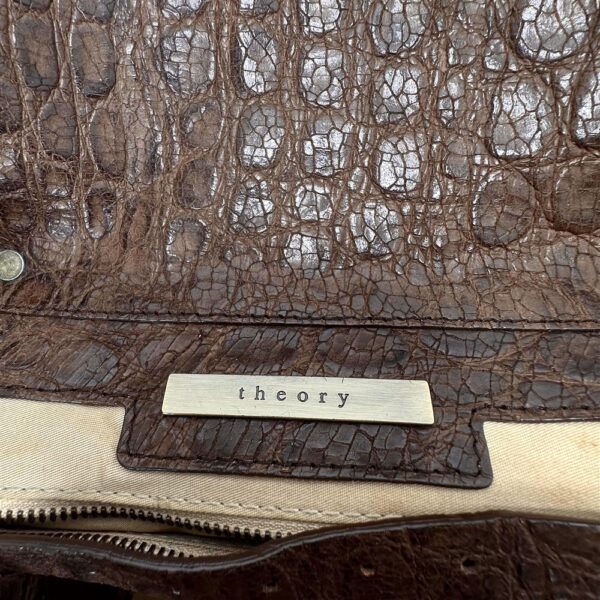 5430-Túi xách tay/Túi du lịch-THEORY Crocodile embossed leather boston bag-Đã sử dụng13