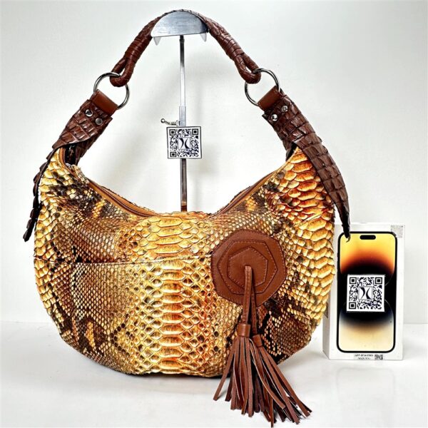 5439-Túi đeo vai-KANSAI Impact Python leather large shoulder/hobo bag-Khá mới16