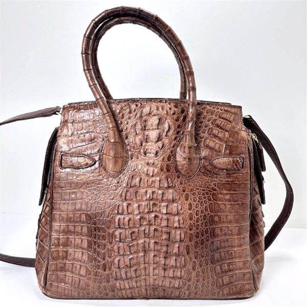 5428-Túi xách tay/đeo vai da cá sấu-CROCODILE skin birkin style handbag-Đã sử dụng2