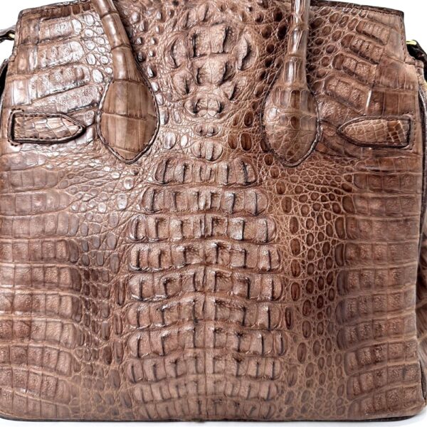 5428-Túi xách tay/đeo vai da cá sấu-CROCODILE skin birkin style handbag-Đã sử dụng6