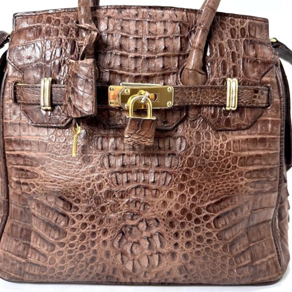 5428-Túi xách tay/đeo vai da cá sấu-CROCODILE skin birkin style handbag-Đã sử dụng5