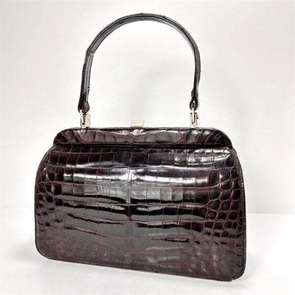 5437-Túi xách tay-Crocodile leather vintage handbag-Đã sử dụng0