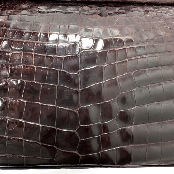 5437-Túi xách tay-Crocodile leather vintage handbag-Đã sử dụng10