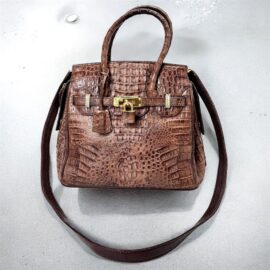 5428-Túi xách tay/đeo vai da cá sấu-CROCODILE skin birkin style handbag-Đã sử dụng