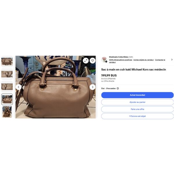 5427-Túi xách tay/đeo vai/đeo chéo-MICHEAL KORS Collins leather satchel bag-Đã sử dụng23