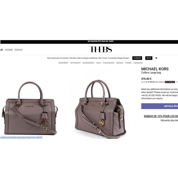 5427-Túi xách tay/đeo vai/đeo chéo-MICHEAL KORS Collins leather satchel bag-Đã sử dụng22