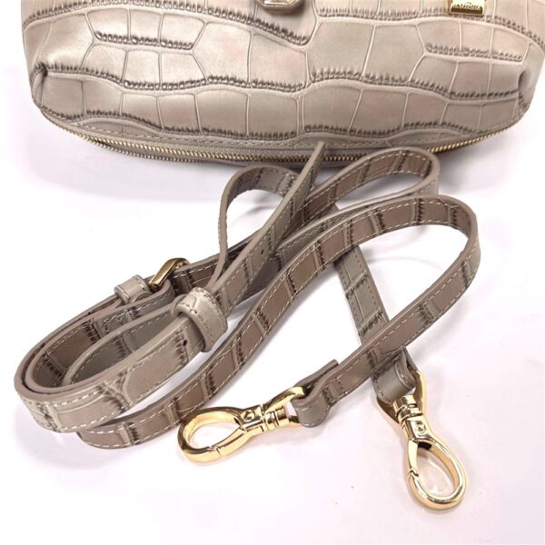 7224-Túi xách tay/đeo chéo-LA BAGAGERIE crocodile embossed 2 ways bag-Như mới9