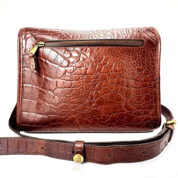 5447-Túi đeo chéo-MULBERRY England crocodile embosses leather crossbody bag-Đã sử dụng4