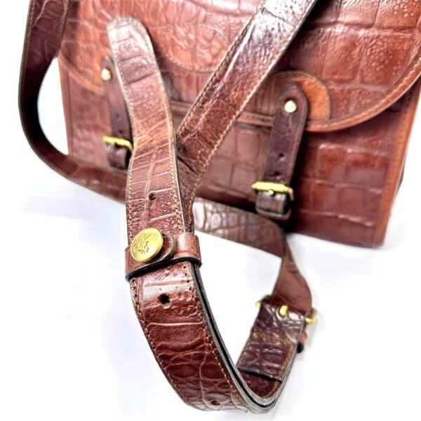 5447-Túi đeo chéo-MULBERRY England crocodile embosses leather crossbody bag-Đã sử dụng10