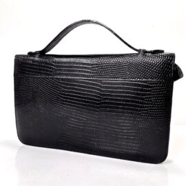 7218-Túi xách tay/Ví cầm tay-CHRISTIAN EDWARD lizard embosssed handbag/Clutch-Khá mới