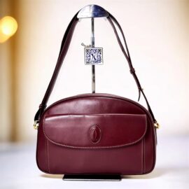 5444-Túi đeo chéo/đeo vai-CARTIER Bordeaux crossbody/shoulder bag-Gần như mới