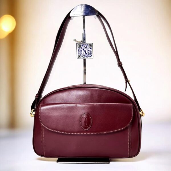 5444-Túi đeo chéo/đeo vai-CARTIER Bordeaux crossbody/shoulder bag-Gần như mới0