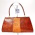 5452-Túi xách tay-CROCODILE leather vintage 1980s handbag-Đã sử dụng/Khá mới0