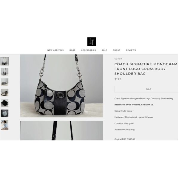 7214-Túi đeo vai/đeo chéo-COACH Signature cloth shoulder/crossbody bag-Mới/Chưa sử dụng16