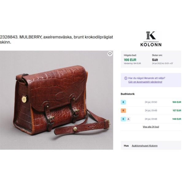 5447-Túi đeo chéo-MULBERRY England crocodile embosses leather crossbody bag-Đã sử dụng22